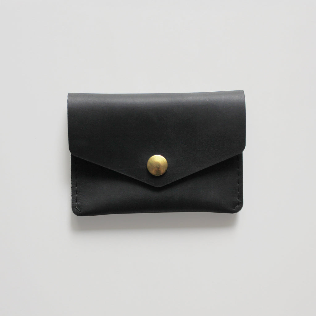 SINGLE SNAP WALLET BLACK