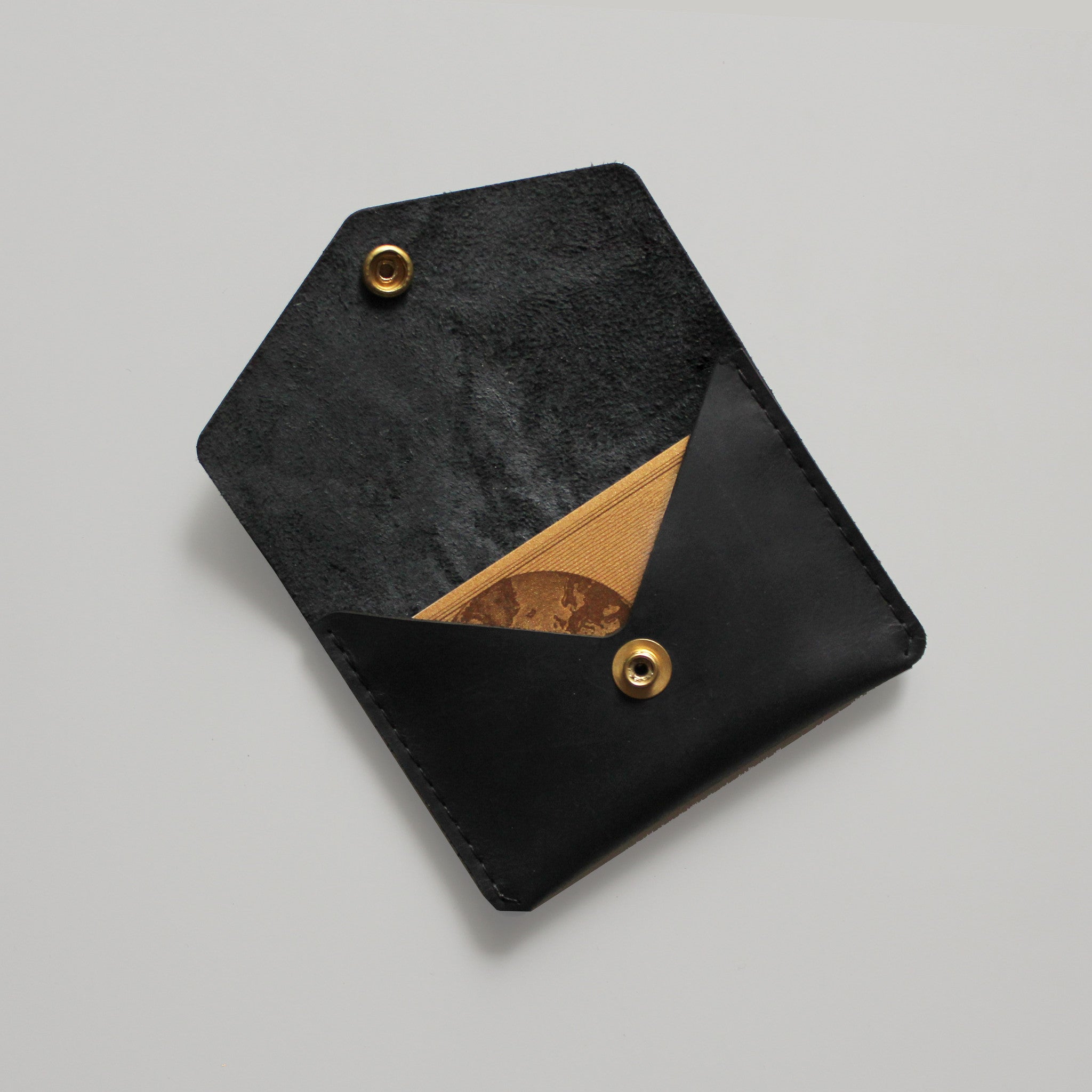 SINGLE SNAP WALLET BLACK