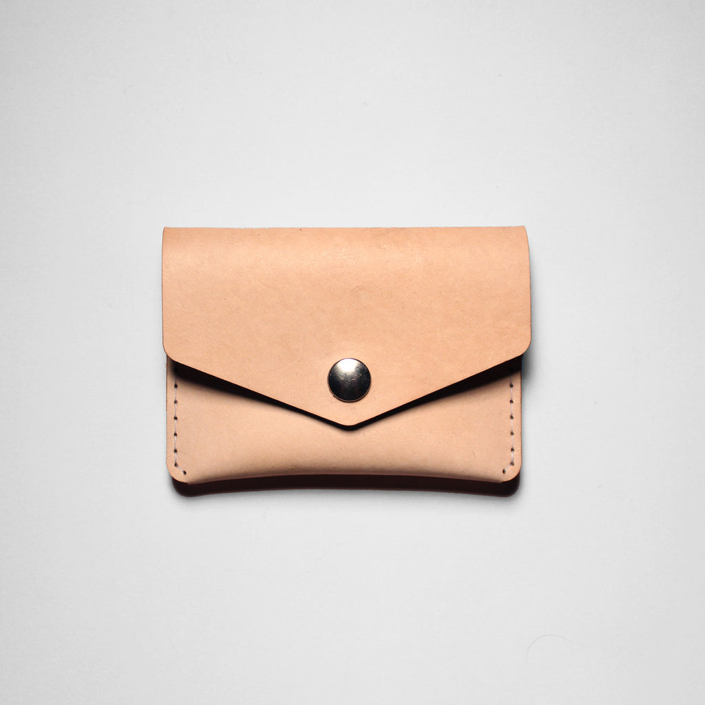 SINGLE SNAP WALLET VEGGIE TAN